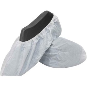 Resim Nonwoven Tela Beyaz Galoş 100 Adet (50 Çift) 
