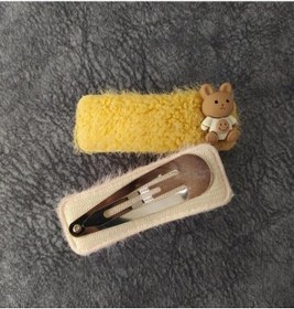 Resim Sevimli Tavşan Renkli Peluş Çıt Çıt Toka Saç Aksesuar 11482 