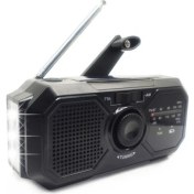 Resim Ganbao 366-SIYAH Am/fm/wb Çok Fonksiyonlu LCD Ekranlı Güneş Radyosu, Cep Telefonu Şarjı, El Krank Jeneratörü Acil Durum, Okuma Işıklı (Yurt Dışından) 