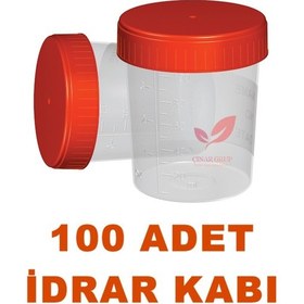 Resim Plastik İdrar Numune Kabı Aseptik Poşetli Steril Beheri 100 ML 100 Adet 