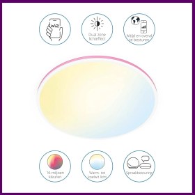 Resim Hepta Collection Ayarlanabilir Beyaz ve Renkli Rune Tavan Lambası (2100 Lm), LED Lamba, 16 Milyon Renk Veya Sıcak Ila 