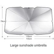 Resim Büyük Anti Uv Araba Şemsiye Katlanır Güneş İsı Yalıtım Şemsiye 1 Adet 
