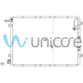 Resim UNICORE KIA SORENTO 2002-2006 590*413 KLİMA RADYATÖRÜ 97606-3E000 