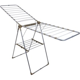 Resim UltraNova Gri Alüminyum Çamaşır Kurutma Askısı, Hafif ve Dayanıklı, Pratik Kullanım 