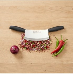 Resim Sürmene Kasap Zırh Bıçağı 33 Cm Et Kıyma Ezme Satırı Kurban Ve Pizza Satır Bıçağı Sürbisa 61706 Siyah 