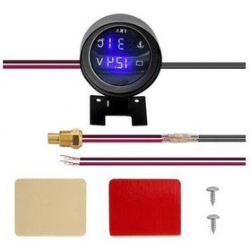 Resim Artfulabode Voltmetre Ve Sıcaklık Si Motor Led Kombi Jzr-gy İçin Göstergesi Geeroyoo Dijital Arada Araçlar 2 12v/24v 1 Qv 