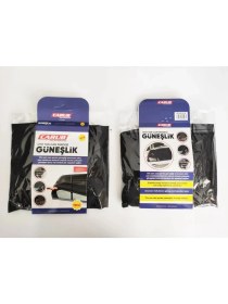 Resim Replax 2 Adet Oto Yan Cam Perdesi Güneşlik Lastikli 