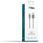 Resim TTEC USB-A - USB-C ŞARJ KABLOSU SİYAH 