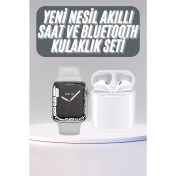 Resim Çok Renkli Uzun Ömürlü Akıllı Saat ve Kulaklık Seti, Uyku ve Sağlık Takibi Imkanı 