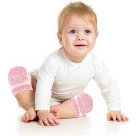 Resim Babyjem Örgü Emekleme Dizliği Pembe 