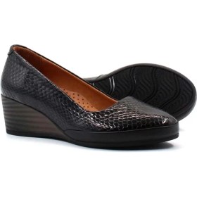 Resim Fast Step Hakiki Deri Kadın Dolgu Topuk Ayakkabı 411ZA291 