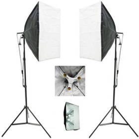 Resim Pikolo Film Softbox Üç Lambalı 2 Adet 