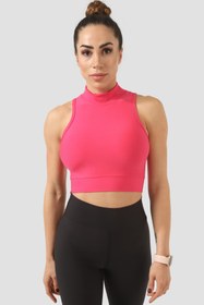 Resim Superstacy Dik Yaka Fuşya Spor Bra 