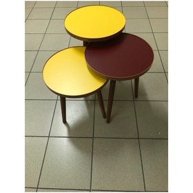 Resim damila 3.lü Zigon Sehpa 18mm 1.sınıf Mdf Lam Tabla Kullanıma Hazır(montajlı) 