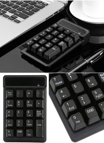 Resim Munico Dizüstü Desktop PC Pro için USB Sayısal Tuş Takımı Mini Numara Defteri Numpad 18 Tuş Klavyesi Pro 
