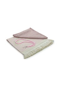 Resim Bohçaya Ve Mevlide Uygun Başörtülü Seccade Seti - Tesbihli - Pembe 