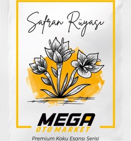 Resim 2'li Paket Araba Havalandırma Klima Koku Klipsi Yedek Kartuş Pedi 5 Ad. Premium Safran Rüyası 