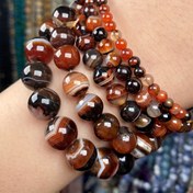 Resim Doğal Rüya Kırmızı Akik Taşı Boncuk Assorti 4-12mm Kendin Yap Takı Yapımı, Bilezikler, Kolyeler - 15" Zincir 