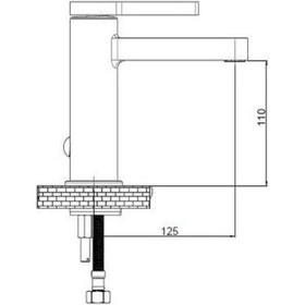 Resim Gpd Gildo Lavabo Bataryası Siyah Rose Mlb165-S-R 