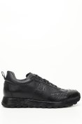 Resim LACİVERT PİTON Gön Platinum Hakiki Deri Bağcıklı Erkek Sneaker 34490 