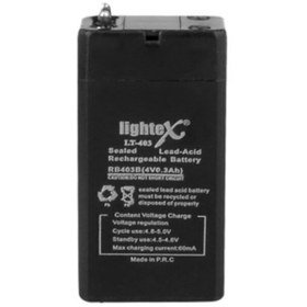 Resim Lightex Lt-403 4.2v 300 Mah Bakımsız Işıldak Aküsü 