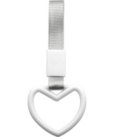 Resim Aubyhe Araba Güvenlik Çekiçi, Pvc Plastik Kalp Şekilli Uyarı Halkası, 24.5cm, 7 Renk Seçeneği 