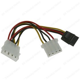 Resim Molex 4-Pin To Sata Power Ve Molex 4-Pin Y Kablo 
