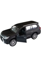 Resim Asya Oyuncak Kt. Metal Işıklı Sesli Jeep FY6208-12D-SIYAH Araba 