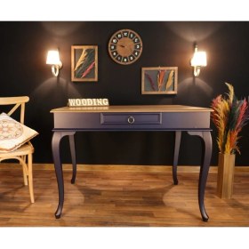 Resim Wooding 100 cm Çekmeceli Masif Çalışma Masası 