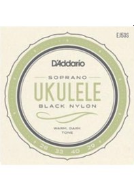Resim Daaddario Ej53S Siyah Soprano Ukulele Tel Seti 
