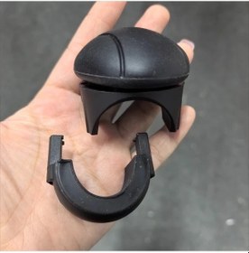 Resim Dashanshop 1 Adet Karbon Fiber Direksiyon Desteği Topu - 360 Derece Dönebilir Siyah Siyah 