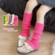 Resim 1 Çift Kızlar için Y2K Kışlık Sıcak Koruyucular - Pembe & Çok Renkli (Sadece Elde Yıkama) Fırfırlı Ayak Bileği/Üst Koruyucular, Sneaker/Botlar için Esnek Açıklık, Çocuklar için Rahat Soğuk Hava Ayakkabısı, Parti & Günlük Kullanım için Sevimli 