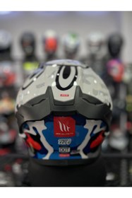 Resim MT Helmets Stinger 2 Yozu İridyum Vizörlü (+1 Şeffaf Vizör) 