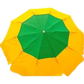 Resim Hsmarket 2 Mt Polyester Kumaş Eğilebilir Plaj Şemsiyesi Bahçe Bidon Dahil (540123091) 