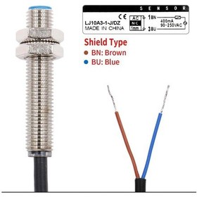 Resim LJ10A3-1-J/DZ 9-250VAC 1mm NC Endüktif Mesafe Sensörü 