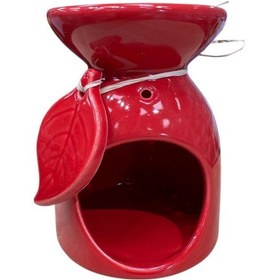 Resim Yapraklı Model Buhurdanlık Kırmızı 