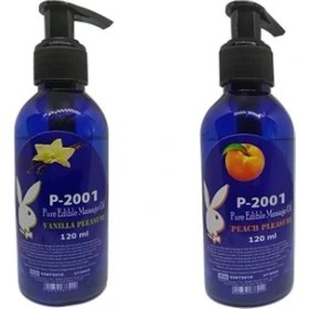Resim P-2001 Vanilya Aromalı Anal Jel + Şeftali Aromalı Anal Jel 2 Adet Set Masaj Yağı 