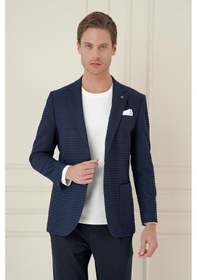 Resim Efor C 695 Slim Fit Lacivert Spor Ceket Lacivert 