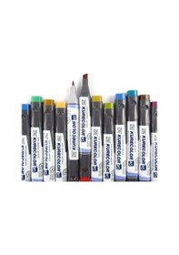 Resim Zig Kurecolor Twin S Marker Kalem 12 Renk Set Dull Colors 