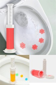 Resim omilife Kırmızı Tuvalet Temizleme Jeli Klozet Banyo Koku Giderici Damga Seti Desenli Koku Giderici Wc Jeli 