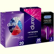 Resim Durex Chill Prezervatif 20'li + Intense Uyarıcı Jel 10 ML + Delight Bullet Titreşimli Halka 