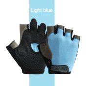 Resim Pengfushop5 Mavi 1 Stil Xl Beden Unisex Parmaksız Eldivenler Kaymaz Sıkı Şok Emme Aşınma Mitten Doğa Sporları Binme Erkek Eldivenleri Guantes Invierno Mujer (Yurt Dışından) 
