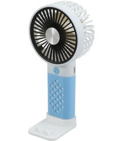 Resim Mini El Tipi Vantilatör, Cep Telefonu Tutucu, Lityum Pil İle Var096-mavi, 