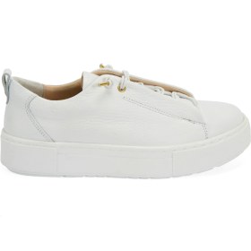 Resim Desa Kadın Beyaz Deri Sneaker 