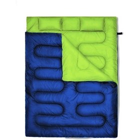 Resim My Lizbon Çift Kişilik Uyku Tulumu Mavi 