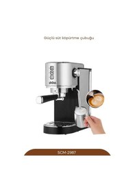 Resim Sinbo Scm-2987 Espresso Kahve Makinesi Gri 
