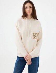 Resim Loft Ekru Kadın Sweatshirt Lf2040768 Ekru 
