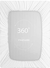 Resim Soley Jersey Doğal Pamuklu Çift Kişilik Lastikli Çarşaf 