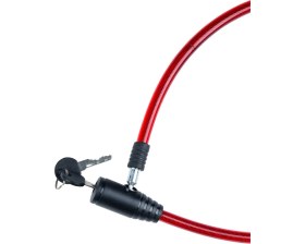 Resim Bisiklet Kilidi Vinil Kaplı Esnek Çelik 12 mm - 80 Cm. 