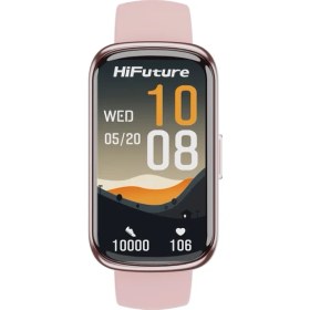 Resim HiFuture EVO2 Bluetooth 5.2 1.47” Ekran 1 ATM Su Geçirmez iOS&Android Uyumlu 24+ Spor Modu Nabız Spor Kan Oksijen Takibi Akıllı Bileklik Pembe 